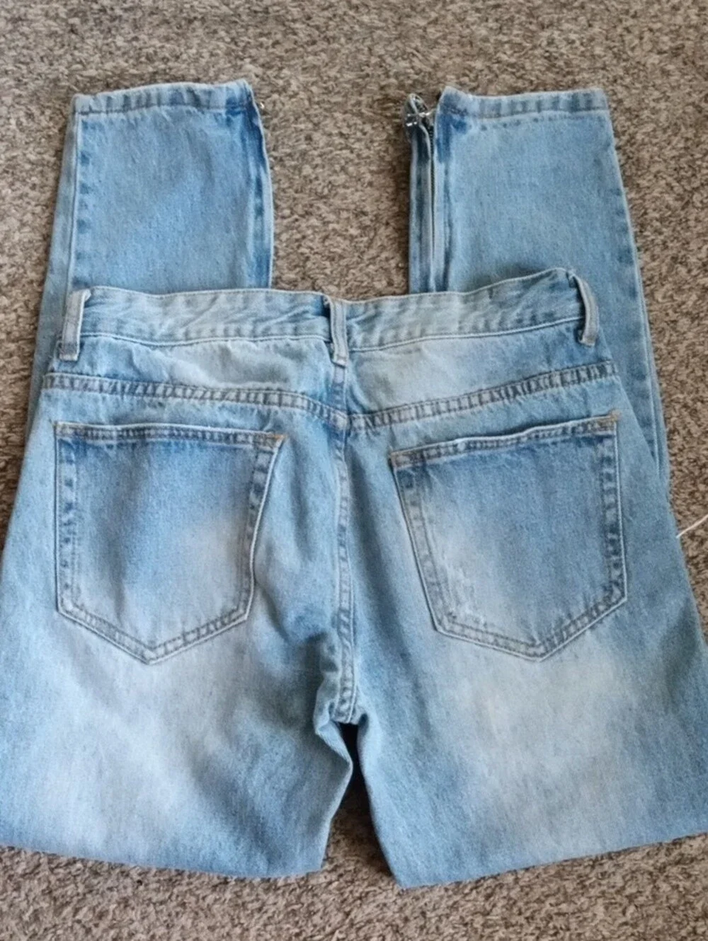 Men's Forever 21 Light Blue Straight Leg Jeans